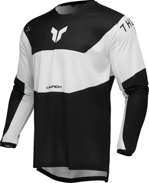 Tricou Enduro Thor Launchmode Storm Black/White-5