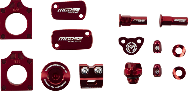 MOOSE RACING Bling Pack Kit Red, Anodized, 1, nordicamoto.ro
