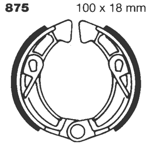 Standard Brake Shoes, 1, nordicamoto.ro