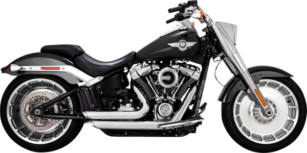 Shortshots Staggered Exhaust System Chrome, 3, nordicamoto.ro