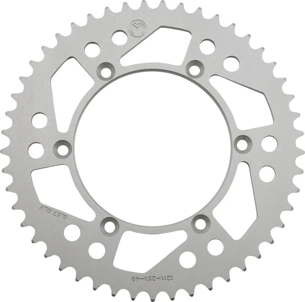 MOOSE RACING Rear Aluminum Sprocket Silver -0