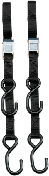 Heavy-duty 7’ Cam Buckle Tie-downs Black 