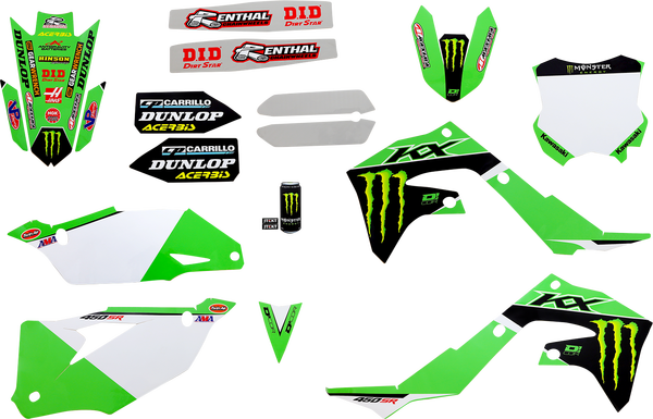 Complete Graphics Kit Black, Green, 1, nordicamoto.ro