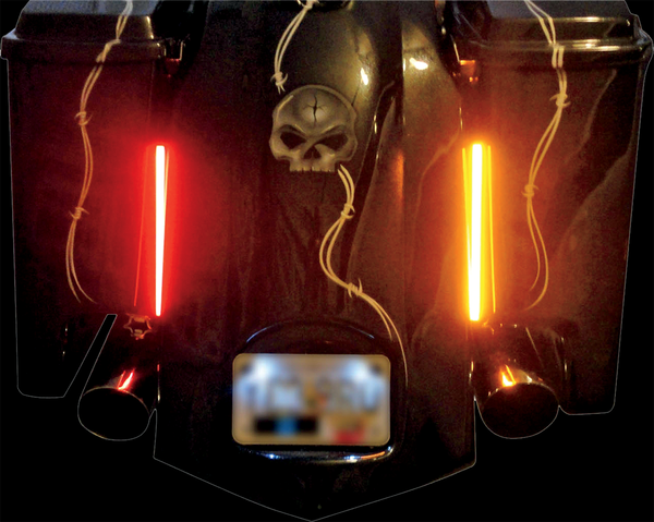 Dual-color Plasma Rods Amber, Red, 1, nordicamoto.ro