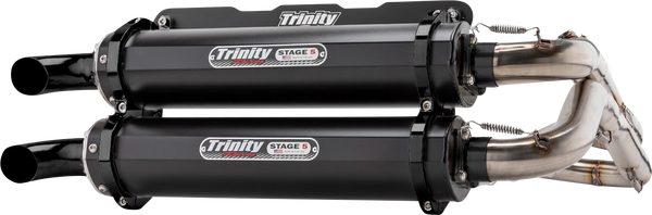 Stage 5 Dual Exhaust System Black, Brushed, Cerakote®, 1, nordicamoto.ro