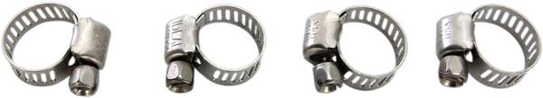 Gear Drive Hose Clamps Silver
