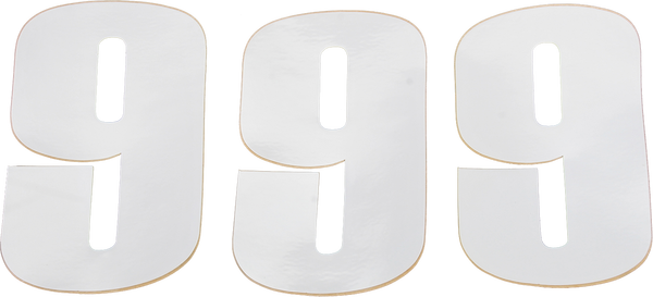 MOOSE RACING Vinyl Race Numbers White -1