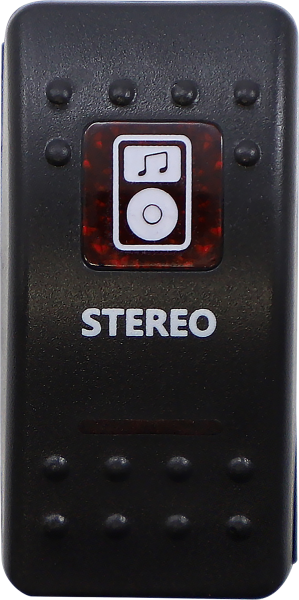 Rocker Switch Black, Red, White 