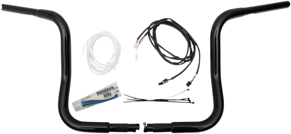 1-1/4(r) Ez Install Round Top Handlebar Kit Black, 3, nordicamoto.ro