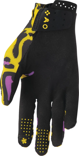 Sportmode Cheetah Gloves Yellow, Purple, Black -4