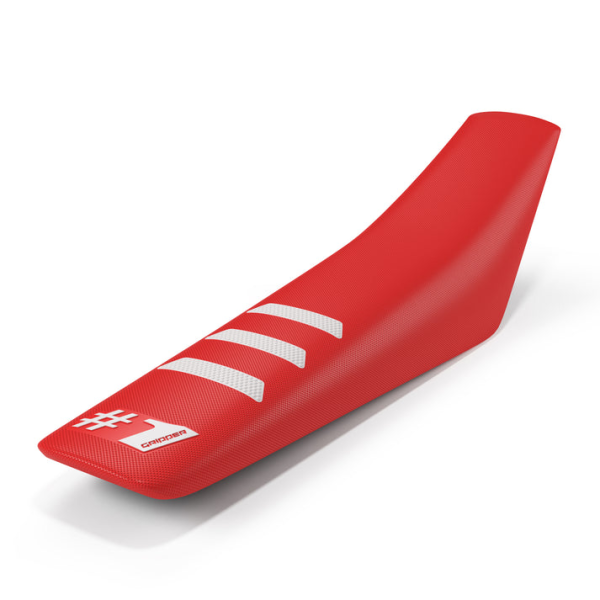 Husă Universală pentru Șa ONEGRIPPER LIGHT RIB Roșu/Alb – Enduro & Motocross, 1, nordicamoto.ro