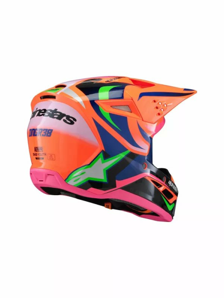 Casca Copii Alpinestars S-M3 Deegan Orange/Pink/Purple-5