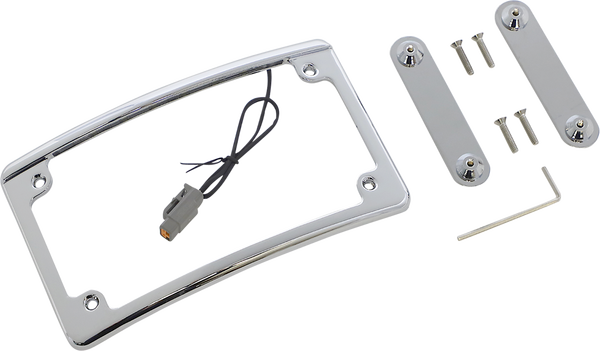Radius Led License Plate Frame For Cvo White, 2, nordicamoto.ro