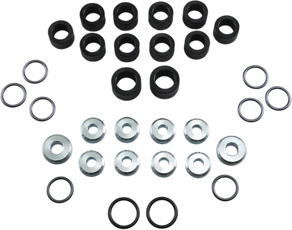 MOOSE RACING Rear Suspension Bushing Kit Black, Chrome -0
