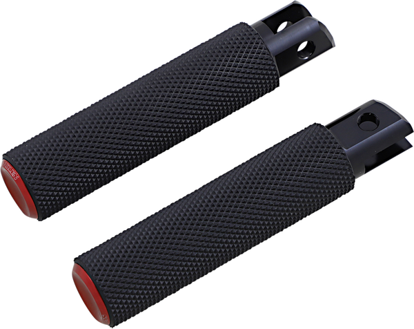 M-eight Fusion Footpegs Black, Red, 1, nordicamoto.ro
