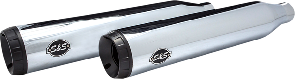 Grand National Ec Slip-on Mufflers Black, Chrome, 2, nordicamoto.ro