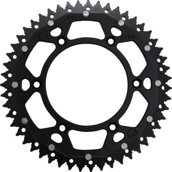 MOOSE RACING Pinion dublu negru, 2, nordicamoto.ro