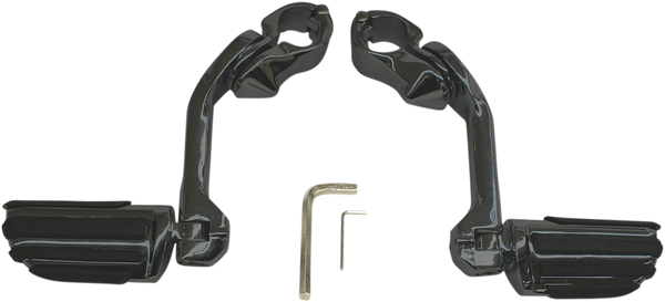 Highway Pegs With Mounting Arms Black, 2, nordicamoto.ro