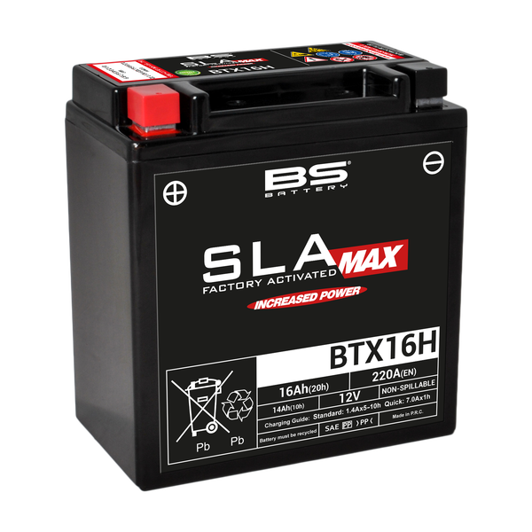 Sla Max Factory- Activated Agm Maintenance-free Battery [60873] Black 