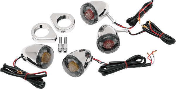 Custom Deuce-style Led Turn Signal Kit Chrome, 2, nordicamoto.ro