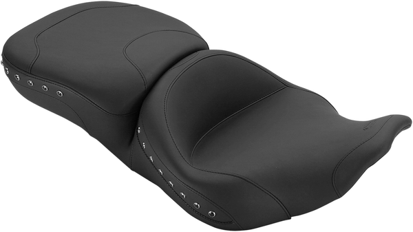 Super Touring 2-up Seat With Driver Backrest Option Black, 1, nordicamoto.ro