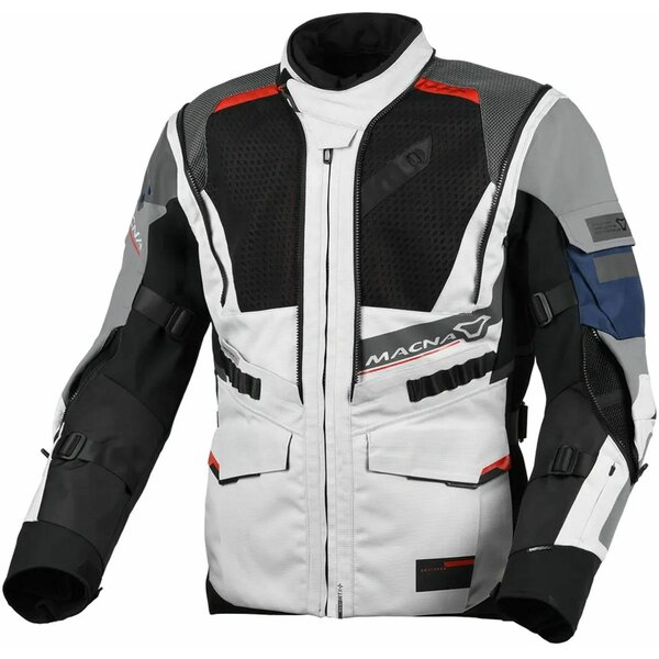 Geaca textil impermeabila touring/adventure MACNA FLEXODUS S Gri/Negru, 23, nordicamoto.ro