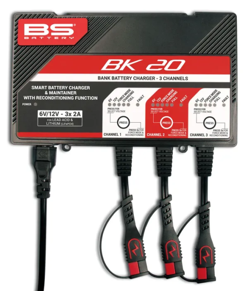 Smart Bank Battery Charger And Maintainer With Reconditioning Function Black, Red-7