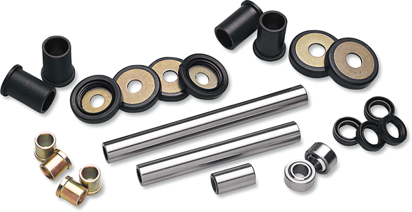 MOOSE RACING Rear Independent Suspension Linkage Rebuild Kit Black, Silver -0
