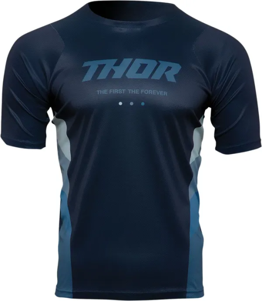 Tricou MTB Thor Assist React Midnight Blue/Teal-6