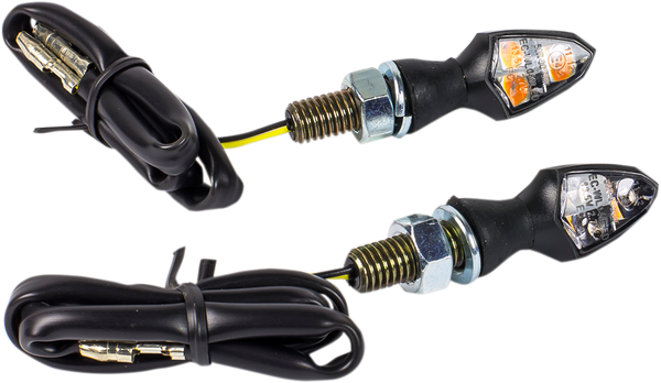 E-marked Led Mini Signal With Rubber Stem Black, 1, nordicamoto.ro