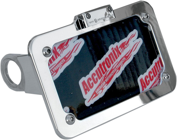 Side Mount License Plate With Led Tag Light White, 2, nordicamoto.ro