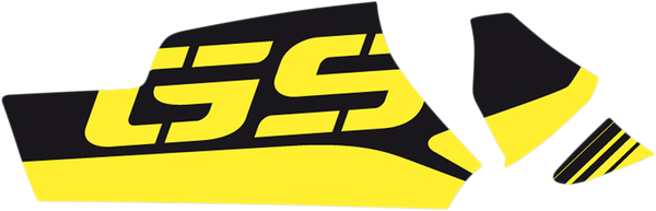 Swing Arm Decals Black, Yellow, 1, nordicamoto.ro
