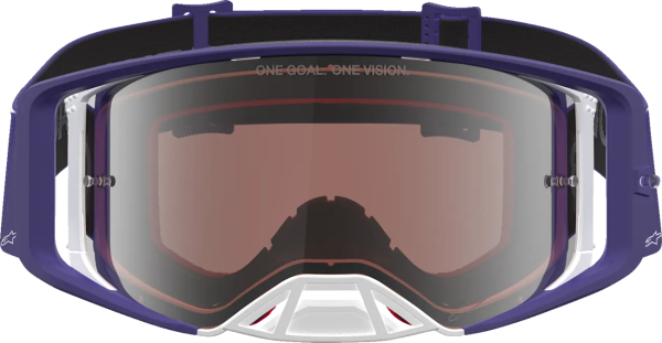 Ochelari Alpinestars Supertech Atrox Albastru/Alb/Lentila Colorata, 4, nordicamoto.ro
