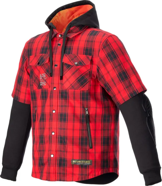 Geaca/Camasa Moto Alpinestars Tartan Red-2