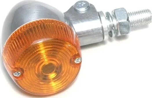 Aluminium Body Marker Lights Round #1 Aluminum, Polished