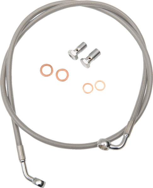 Stainless Steel Brake Line Kit Silver 46 cm - 51 cm (18'' - 20''), 1, nordicamoto.ro