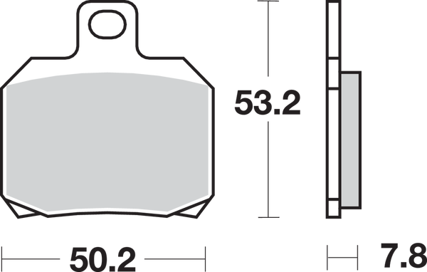 Ls Street Excel Sintered Rear Brake Pads, 2, nordicamoto.ro