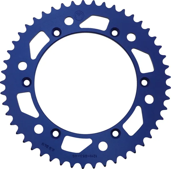 MOOSE RACING Rear Aluminum Sprocket Blue 