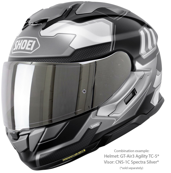 Casca integrala SHOEI GT-AIR3 AGILITY TC-5 Alb/Negru Mat XXL-5