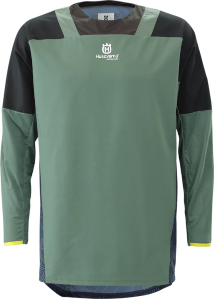 Tricou Husqvarna Gotland Blue/Black/Olive-3