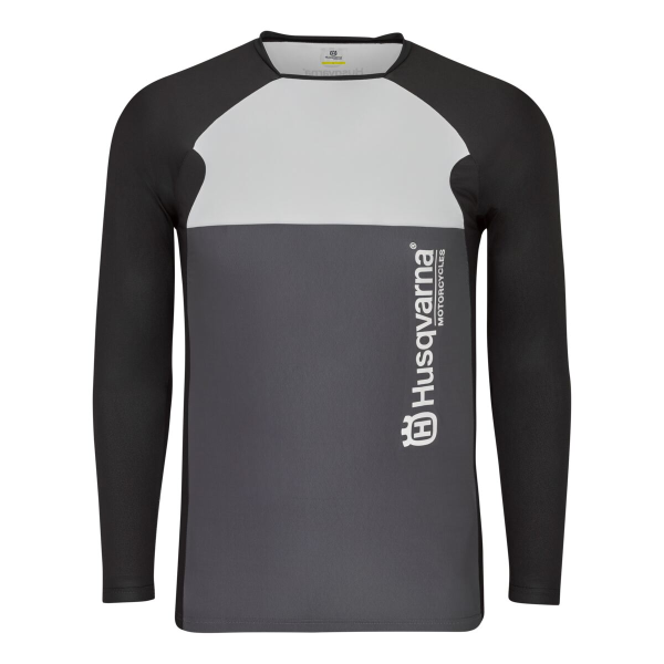 Tricou Husqvarna Authentic Black/Grey-1