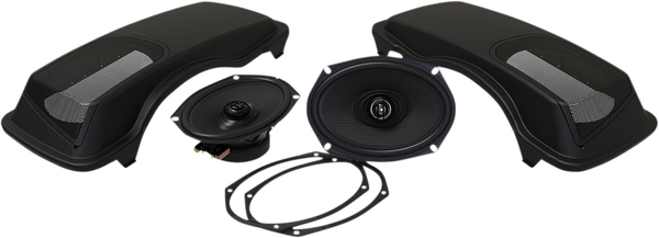 Saddlebag Lid And Xl Speaker Kit Black, 3, nordicamoto.ro