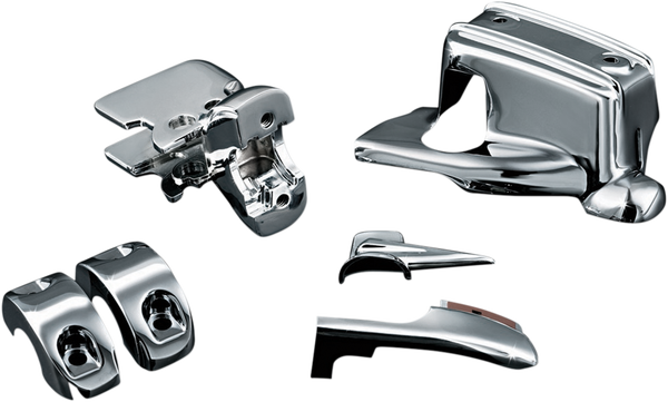 Handlebar Control Cover Kit Silver, 2, nordicamoto.ro
