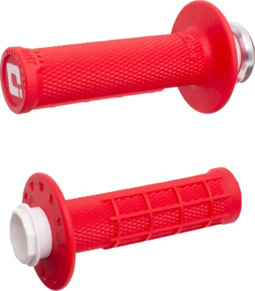 Mânere universale Lock-On cu model „half waffle”, roșii, 1, nordicamoto.ro