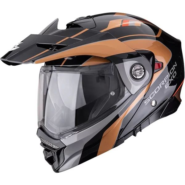 Casca flip-up touring/adventure SCORPION ADX-2 KAMPS L Gri/Rosu, 3, nordicamoto.ro