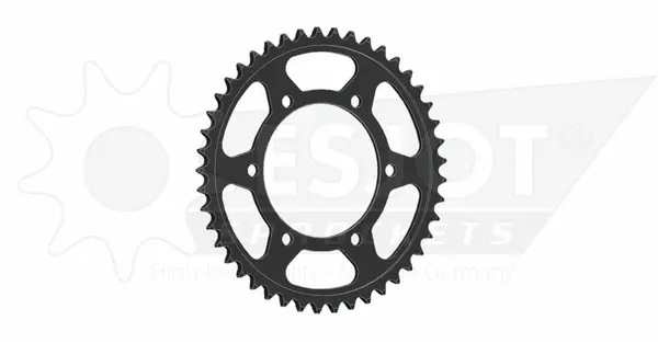 Pinion standard spate 525 negru, 1, nordicamoto.ro