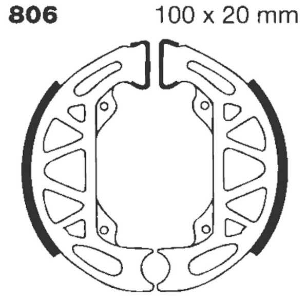 Standard Brake Shoes, 1, nordicamoto.ro