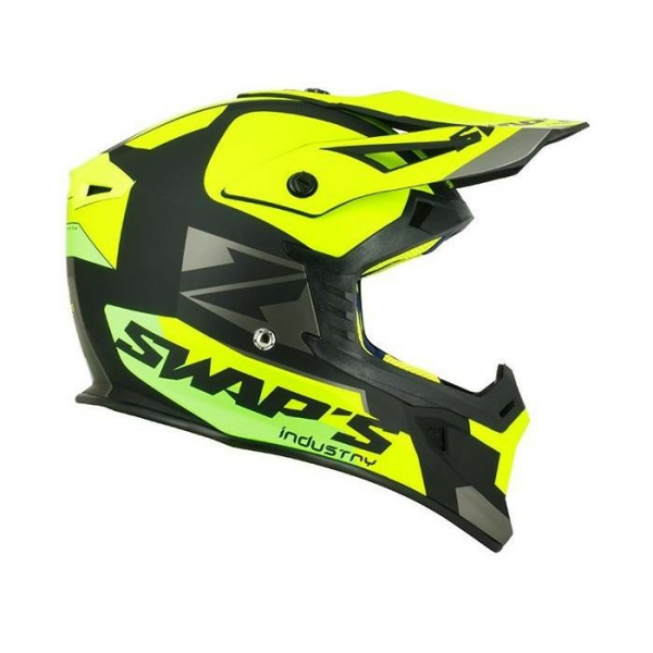 Casca SIFAM S-Line S818 SWAP'S Black/Yellow Fluo/Green - Mat