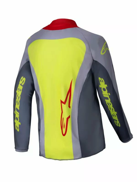 Tricou Copii Alpinestars Racer Melt Gray/Red-0