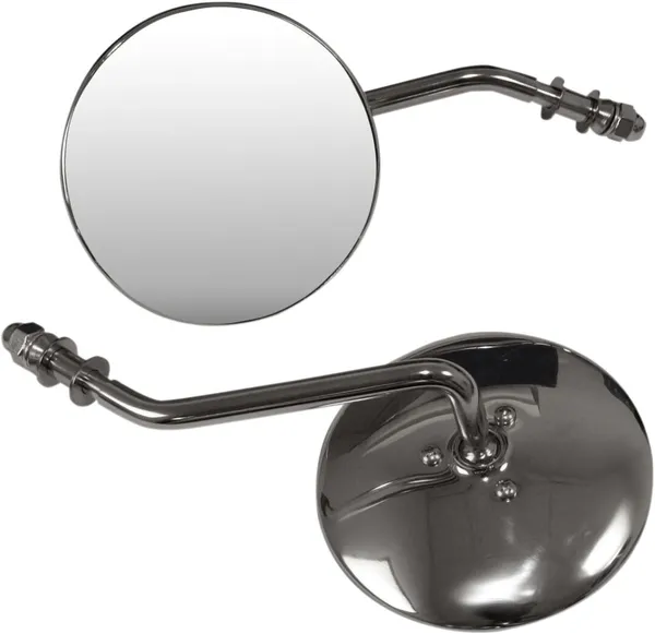 Chrome Universal Steel Mirror Silver-0